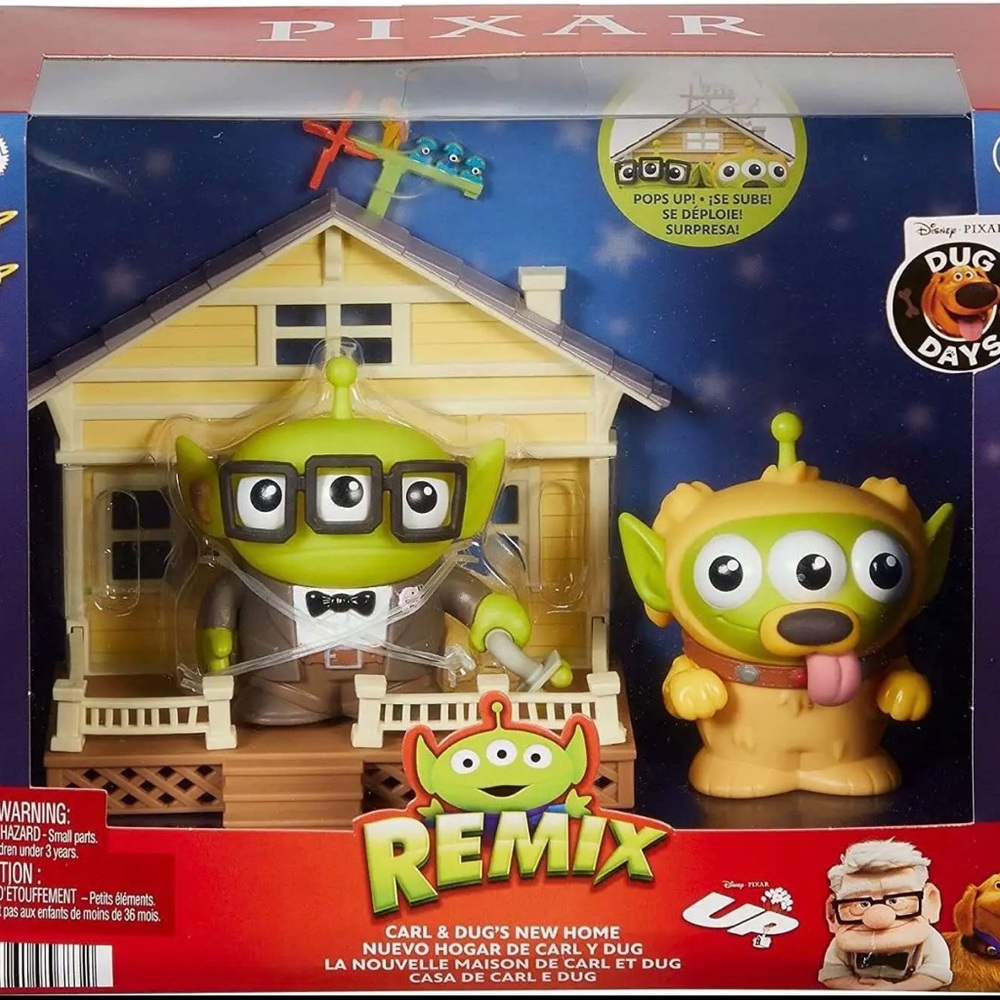 NWT Disney Pixar Alien Remix Carl & Dug's New Home Playset Up House Kevin
